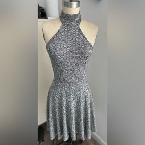 Knit  mock neck mini dress